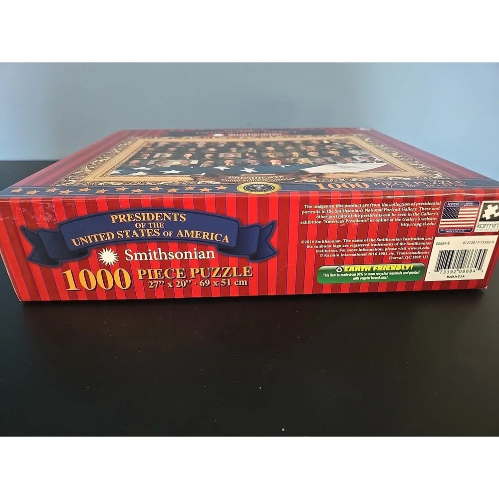 Smithsonian Presidents of the United States 1000 Piece Jigsaw‎ Puzzle Karmin